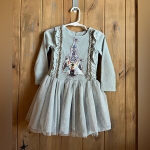 Disney Pippa & Julie Frozen dress with tulle bottom. Size 2T